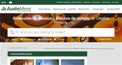 Desktop Screenshot of es.audiomicro.com